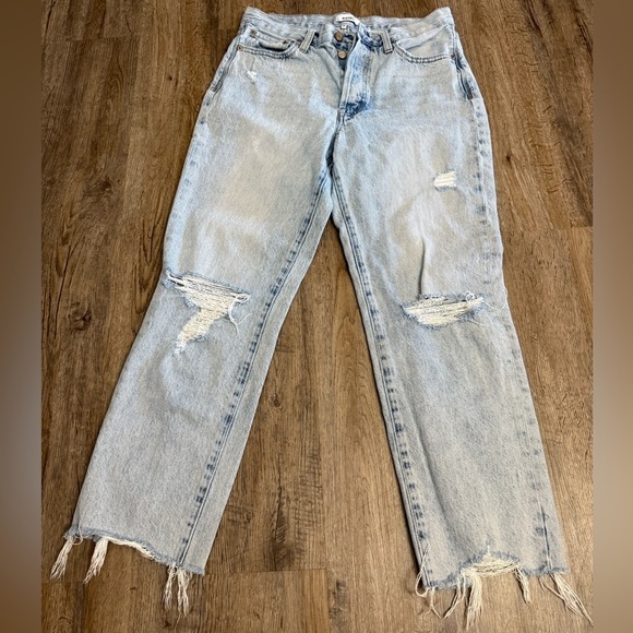 Pistola • Charlie High Rise Distressed Straight Jeans - Picture 6 of 16